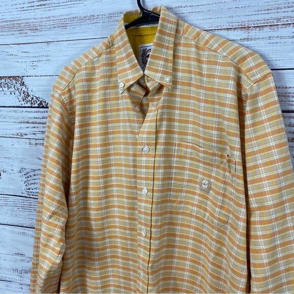 CINCH Button down yellow size small western dressy collared shirt - Picture 2 of 4
